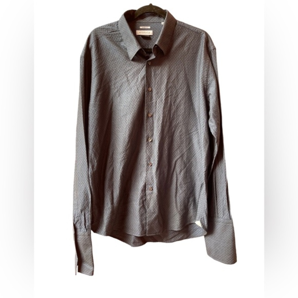Versace Collection Business Fit Mens Dress Shirt 18.5/ 46 Long Sleeve Button Up